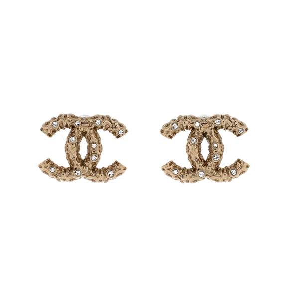 Chanel Jewelry - Chanel Cc Stud Earrings Metal With #235185C87B